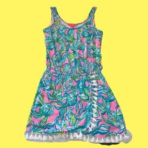 🌸🌸XL pelican pink lilly pulitzer jarrett romper fringe tassels 🌸🌸